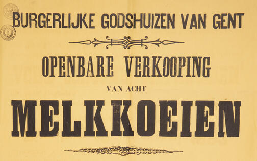 A. Pauli, Plan van het Burgerlijk Hospitaal van Gent, ca. 1860–1880, Archief Gent